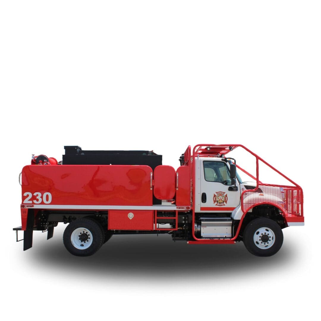 Red fire truck with number 230