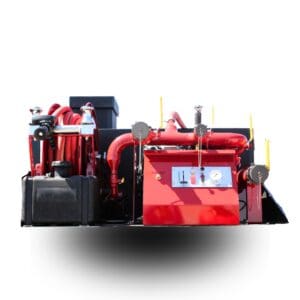 Fire truck pump and hose system.