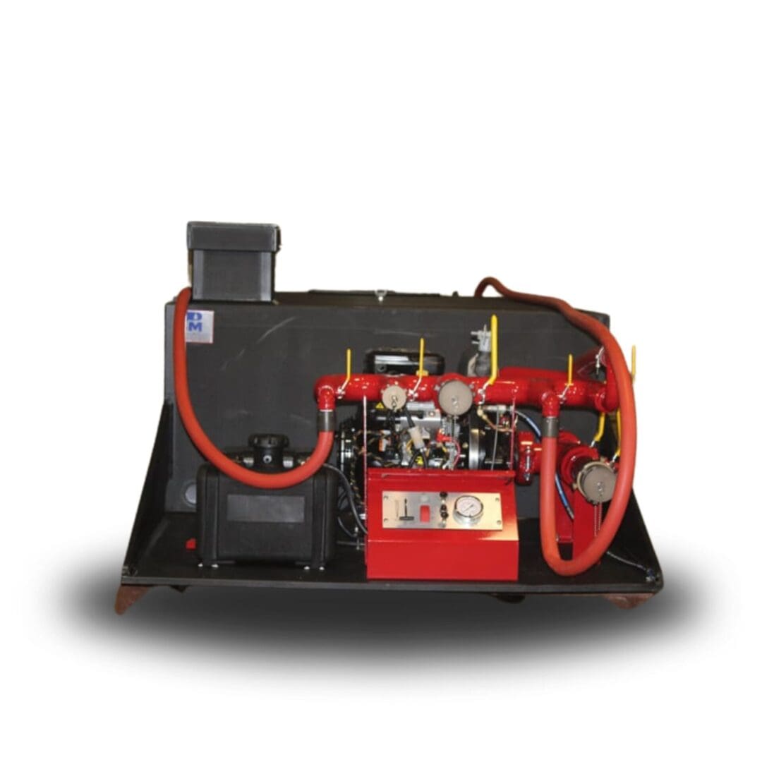 Portable fire pump engine system.